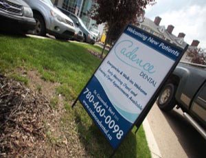 St. john's A-frame signs