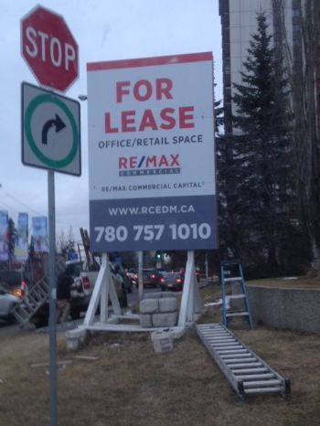 St. John's for lease sign