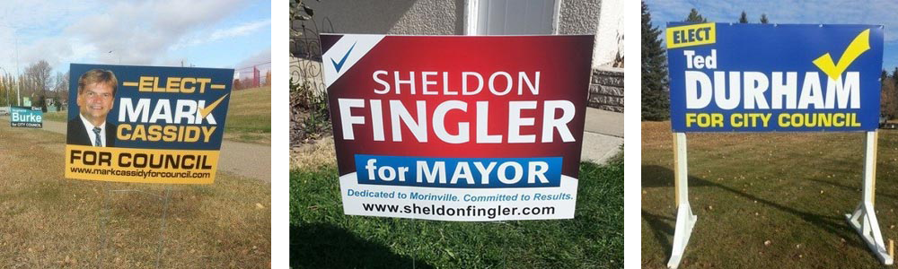 St. John's election sign St. John's election sign