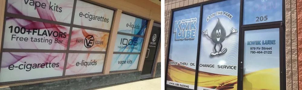 St. John's Outdoor Window Signs