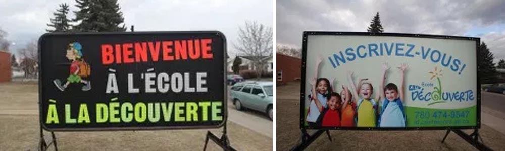St. John's School Portable Signs